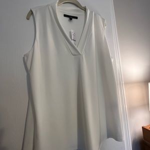 White House Black Market - white shell, v-neck